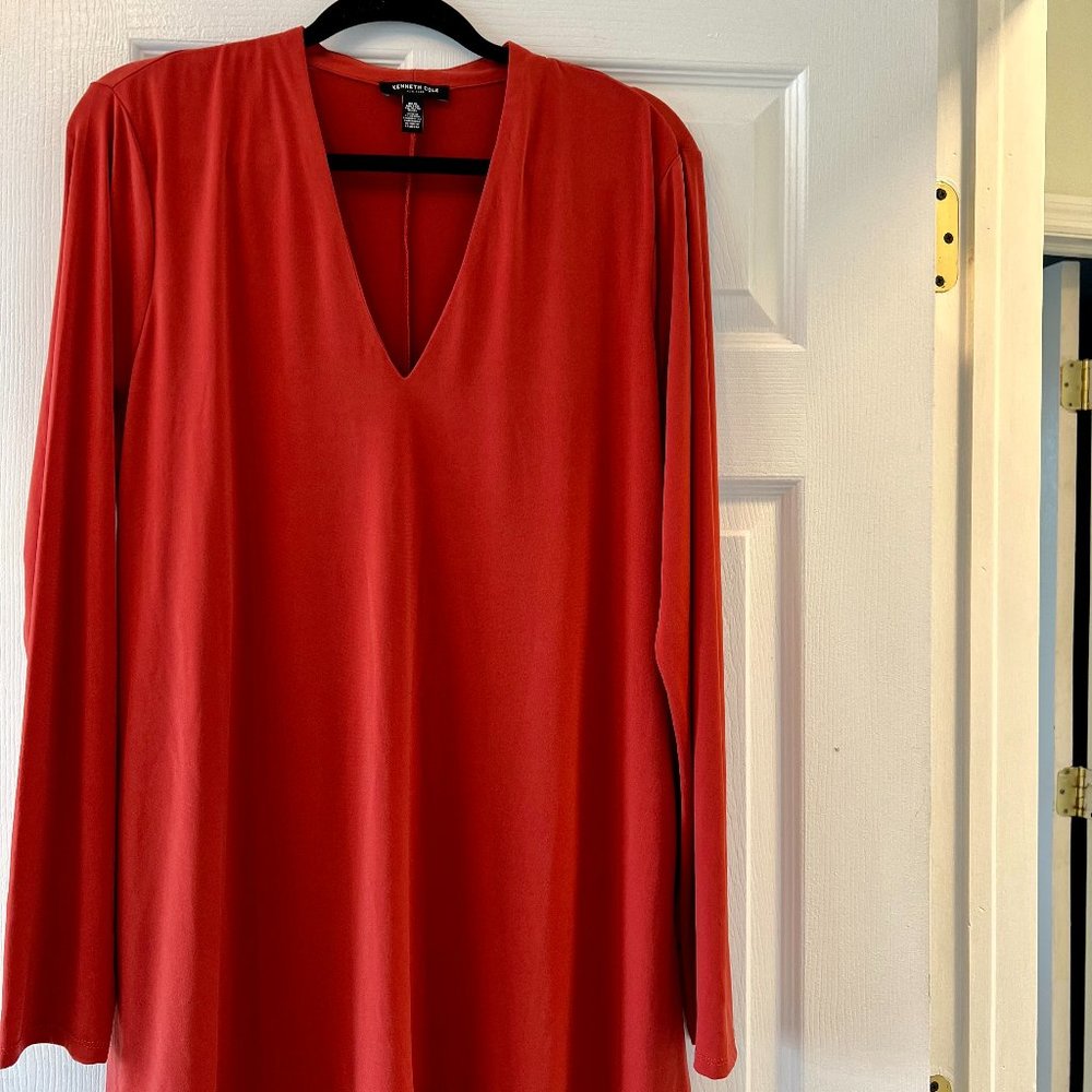 NWOT Kenneth Cole V-Neck Dress with Pockets size XL